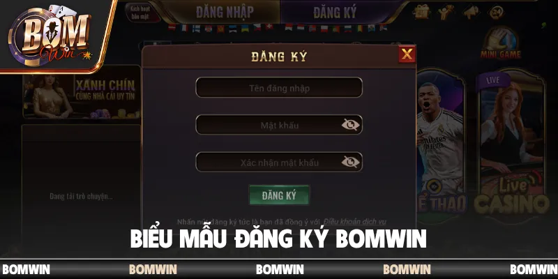 Bomwin ⭐️ Cổng Game Bài Quốc Tế - Tải Bom Win Chính Hãng 2026 16 Biểu mẫu đăng ký Bomwin