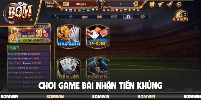 Bomwin ⭐️ Cổng Game Bài Quốc Tế - Tải Bom Win Chính Hãng 2026 20 Chơi game bài nhận tiền khủng